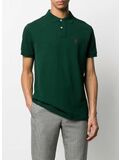 POLO A MANICHE CORTE CON LOGO RICAMATO, COLLEGE GREEN, thumb