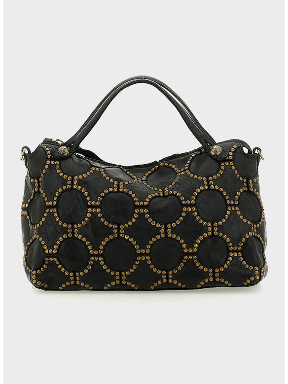 BORSA MELISSA SHOPPING MEDIA, C0001 NERO, medium