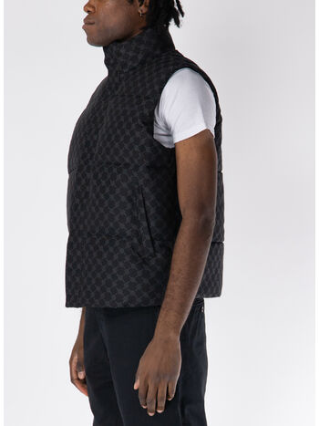 SMANICATO MONOGRAM BODYWARMER, BLACK, small