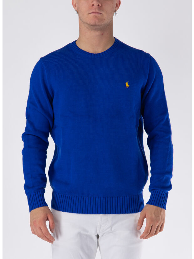 MAGLIONE GIROCOLLO CON LOGO, SAPPHIRE STAR, large