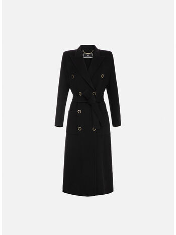 CAPPOTTO DOPPIOPETTO IN PURA LANA, 110 NERO, small