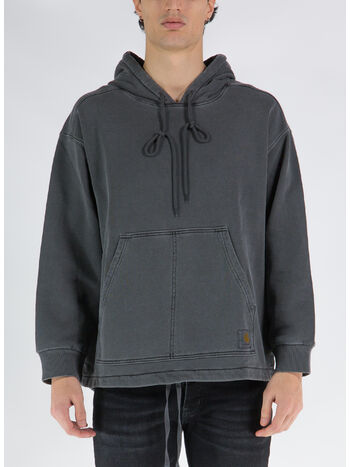 FELPA HOODED ARLING, 89GD BLACK GARMENET DYED, small