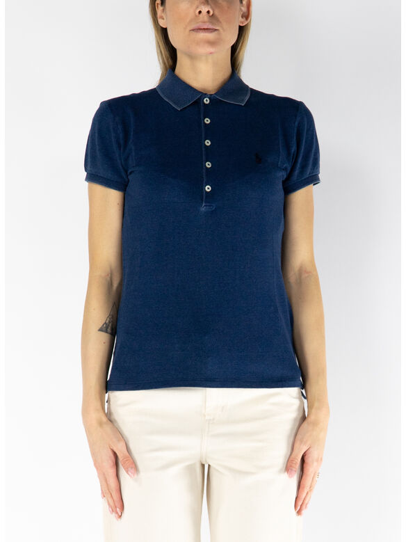 POLO SHORTSLEEVE JULIE, DARK INDIGO, medium