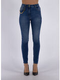 JEANS SKINNY CON CATENA, 104 BLUE DENIM, thumb