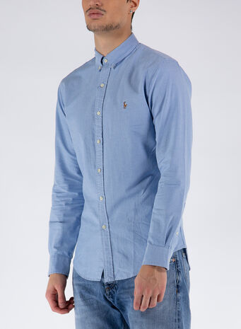 CAMICIA OXFORD, 007BLUE, small
