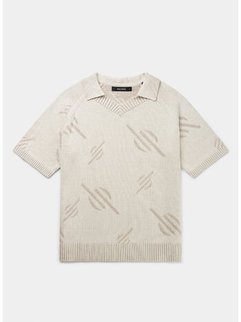 POLO KNIT MONOGRAM, GARDENIA, small