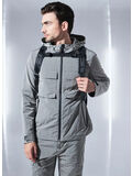 GIACCA MULTIPOCKETS CRINKLE, GRIGIO, thumb