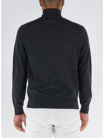 PULLOVER A COLLO ALTO, DARK GRANITE HTHR, small