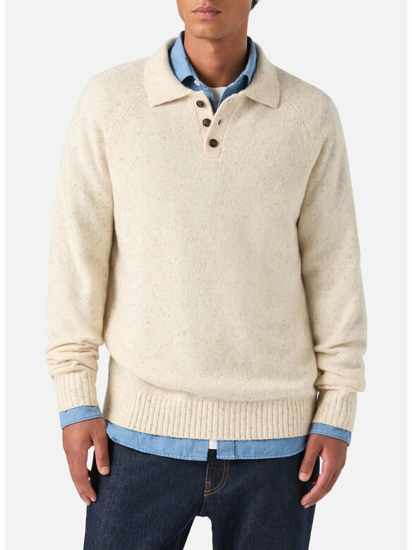 MAGLIONE ALFIE RAGLAN DONEGAL, 00039M 10H GRAIN, medium