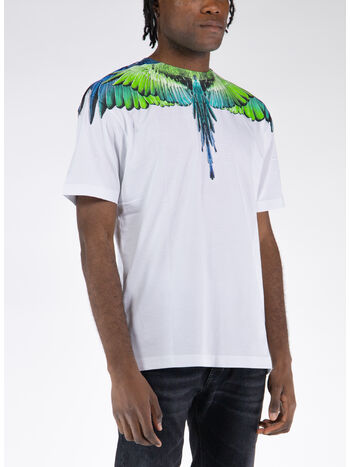 T-SHIRT ICON WINGS BASIC, 0150 WHITE LIGHT GREEN, small