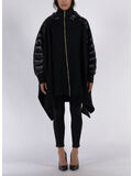 MANTELLA CON MANICHE IMBOTTITE, 9300 NERO, thumb