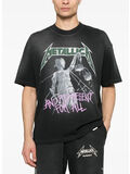 T-SHIRT JUSTICE REPRESENT X METALLICA, STAINED BLACK, thumb
