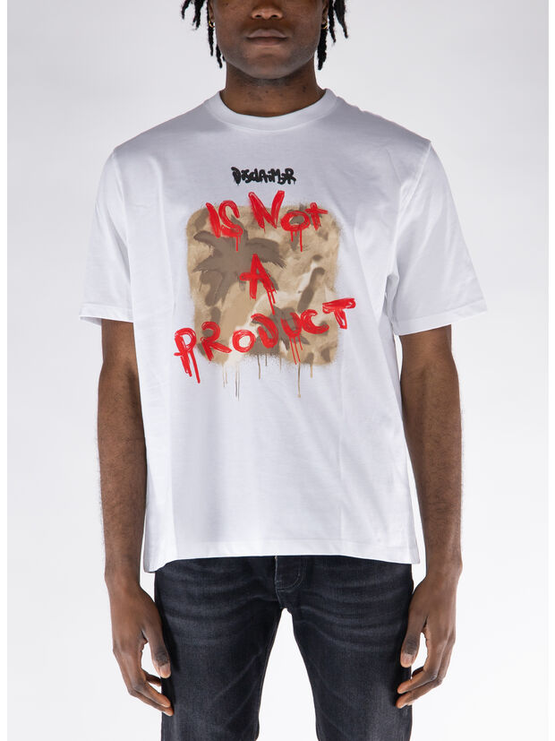 T-SHIRT GRAFFITI, BIANCO, large
