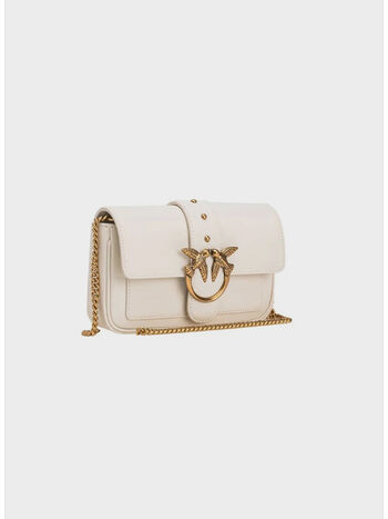 BORSA LOVE ONE POCKET, Z14Q BIANCO ORO, small