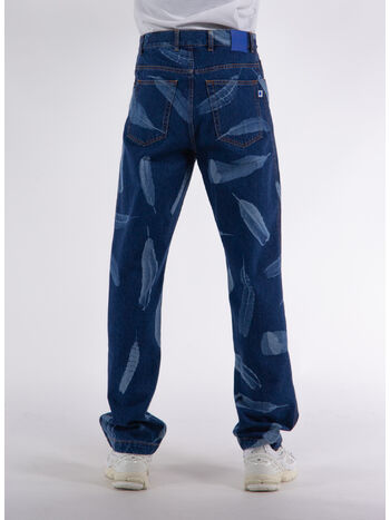 JEANS AOP WIND FEATHERS, 3401 INDIGO, small