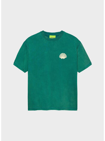 T-SHIRT LOGO, GREEN/BUTTER YELLOW , small