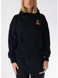 FELPA HOODIE ICONIC TEDDY UNISEX, 110 NERO/BLACK, thumb