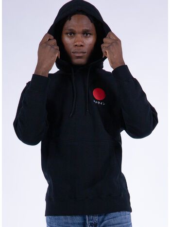 FELPA HOODIE JAPANESE SUN, 89.67 BLACK, small