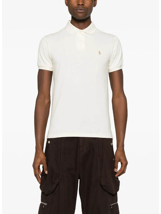 POLO CON RICAMO POLO PONY, PARCHMENT CREAM, large