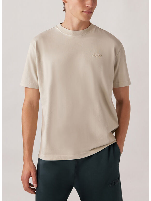 T-SHIRT LOGO RICAMATO, I7OP HEAVY COT FIBER, medium