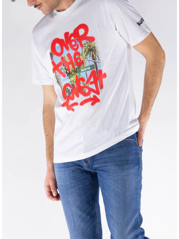T-SHIRT CON STAMPA, BIANCO, small