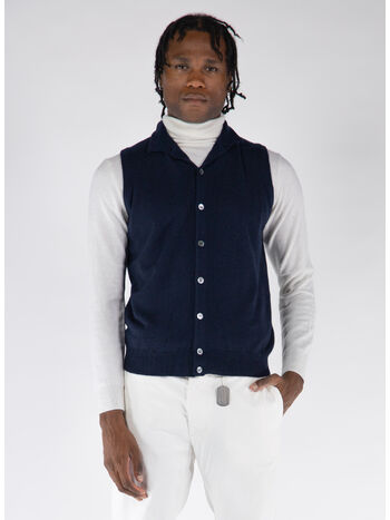 GILET CON COLLO A V, , small