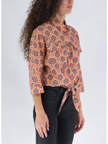 CAMICIA CON NODO, 1096-AFRICA ARANCIO, small