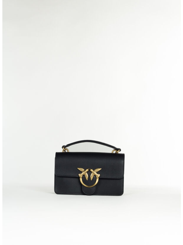 BORSA MINI LOVE ONE LIGHT, Z99Q NERO ORO, large