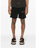 SHORTS SPORTIVI CON LOGO, 1003 BLACK OFF WHITE, thumb