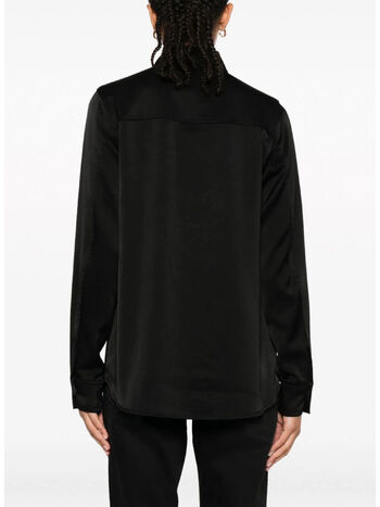 CAMICIA A RASO, 001 BLACK, small