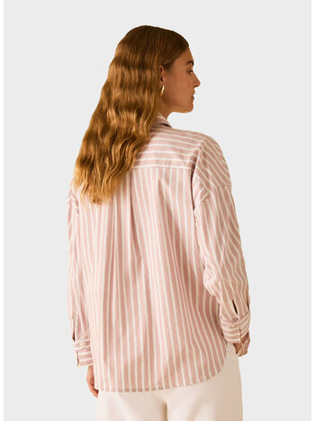 CAMICIA AMPIA IN POPELINE, 005 FONDO BIANCO, small