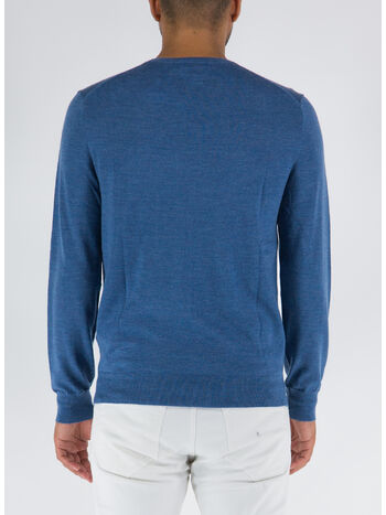 MAGLIONE GIROCOLLO, TWILIGHT BLUE HEATHE, small