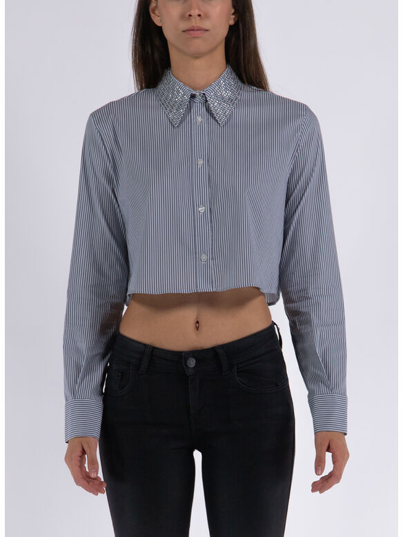 CAMICIA MIRROR, 0196 GRIGIO BIANCO, medium