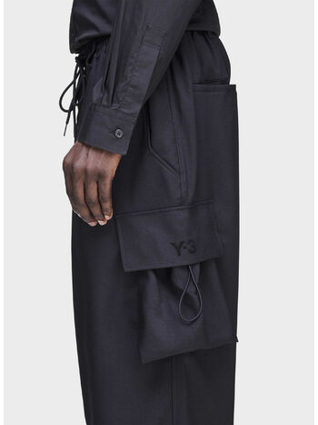 PANTALONE SPORT UNIFORM CARGO, BLACK, small