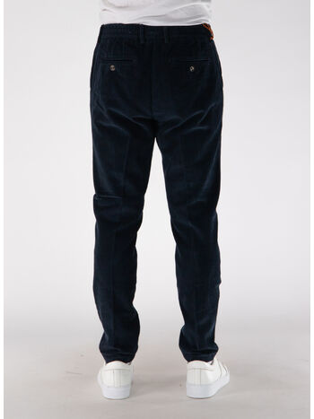 PANTALONE IN VELLUTO MITTE, 524 BLU, small