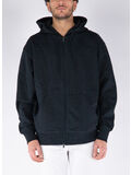 FELPA HOODIE FT CON ZIP, BLACK, thumb