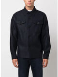 GIACCA CAMICIA PRESSED, 358 NAVY BLUE, thumb