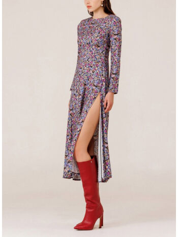 ABITO GIROCOLLO CON SPACCO, MONET PURPLE, small