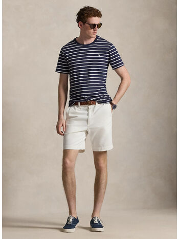 T-SHIRT IN COTONE CUSTOM, REFINED NAVY/WHITE, small