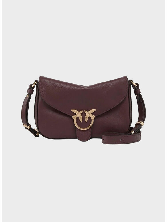 BORSA LOVE SATCHEL MINI VITELLO, W34Q BORGOGNA-ANTIQUE GOLD, medium