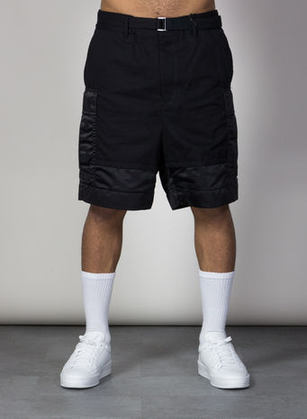 BERMUDA FABRIC COMBO SHORT, BLACK1, small