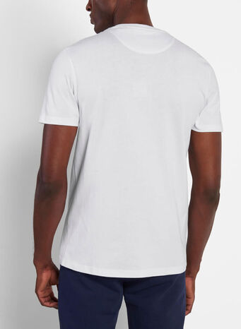 T-SHIRT PLAIN, WHITE, small