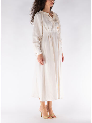 ABITO MIDI DRINA, 003 BIANCO TELA, small