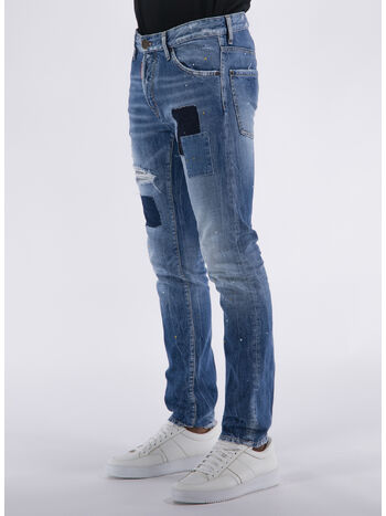 JEANS COOL GUY PATCH STRETCH DENIM, 470 DENIM, small