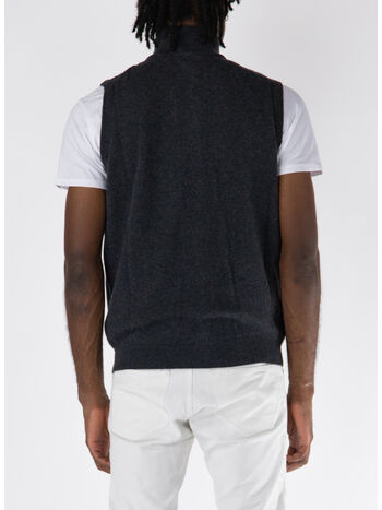 GILET IN LANA, 980 ANTRACITE, small