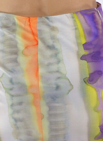 GONNA THE CURLING SILK PRINT, TYEDYE, small