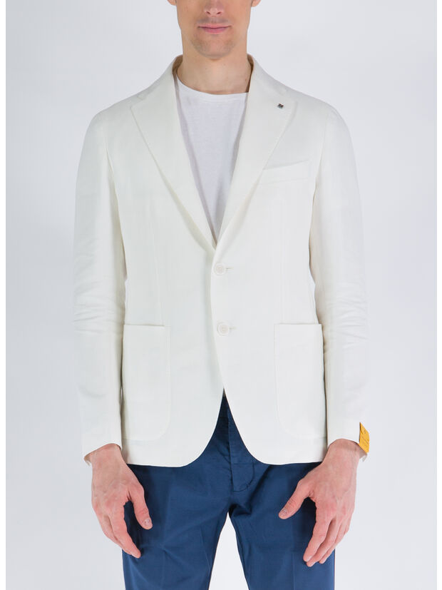 GIACCA MONTECARLO MONOPETTO, EX848 BIANCO, large