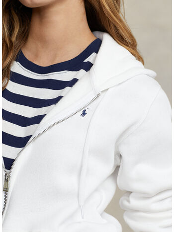 FELPA FULL ZIP, WHITE, small