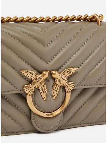 BORSA LOVE ONE MINI, I68Q NOCE/ANTIQUEGOLD, small