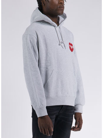 FELPA HEART SWEAT, 482XX ASH HEATHER, small
